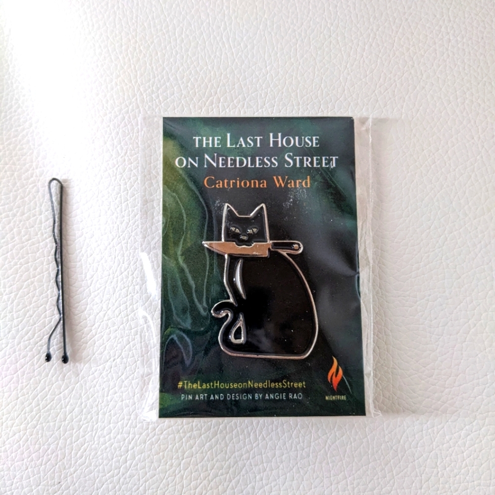 Black Cat with Knife Pin